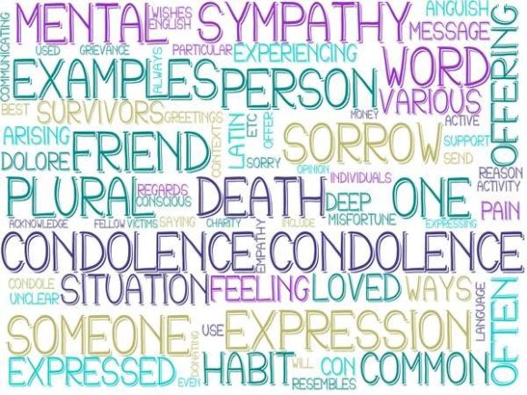Condolence Wordcloud Tie Dye