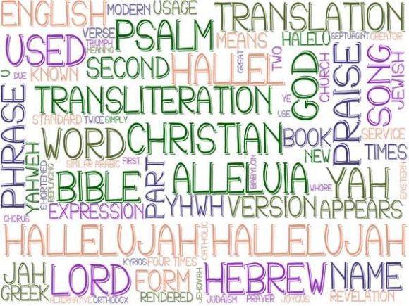 Hallelujah Wordcloud Book Cover
