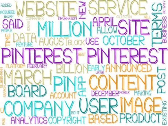 Pinterest Wordcloud Skinny Tumbler