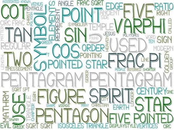 Unlock Creative Potential with the Pentagram Wordcloud Skinny Tumbler Design